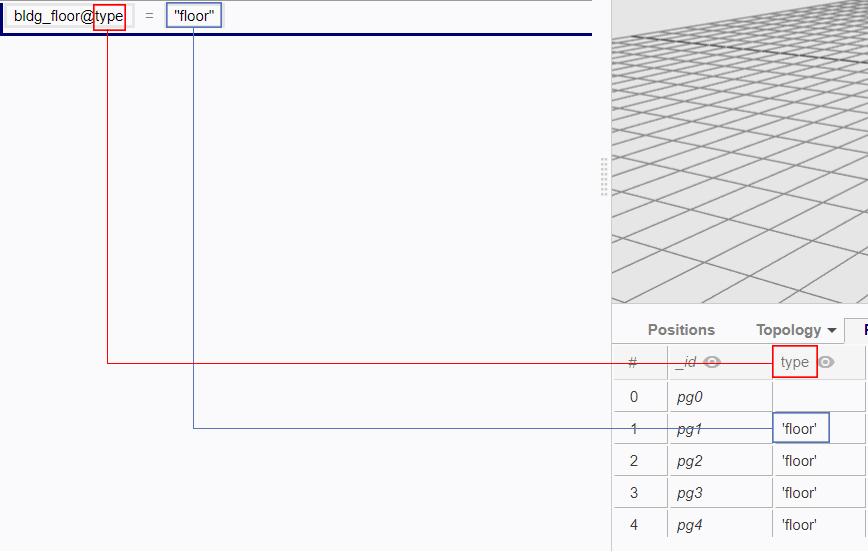 Attribute name _type_ created for the polygons with an assigned value of 